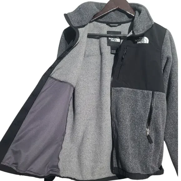 The North Face Youth Denali Jacket Gray / Black XL 18 20 - Picture 3 of 6